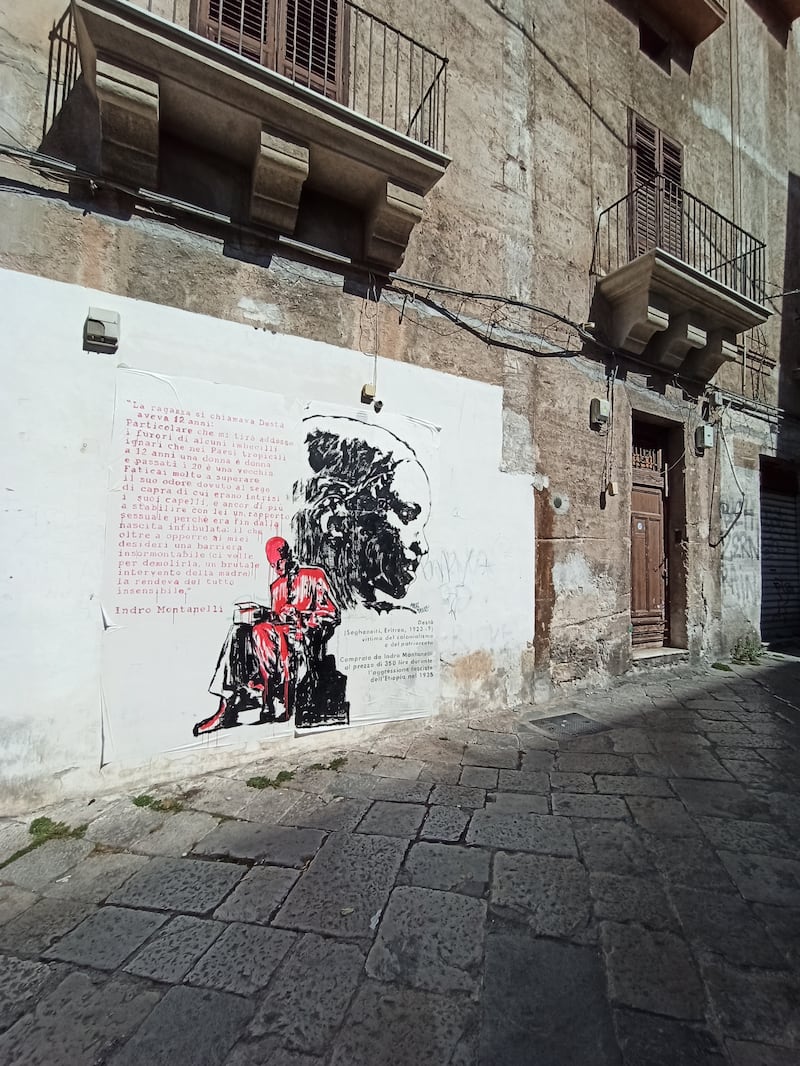 Un murales contro Montanelli 2