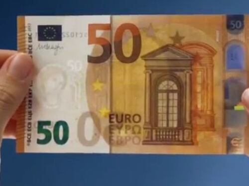 Ecco com'è la nuova banconota da 50 euro