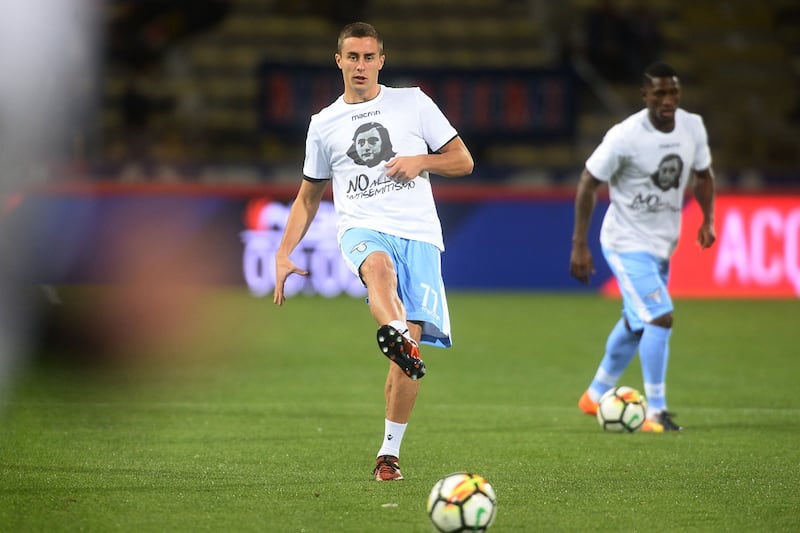 Lazio a Bologna con la maglia di Anna Frank 20