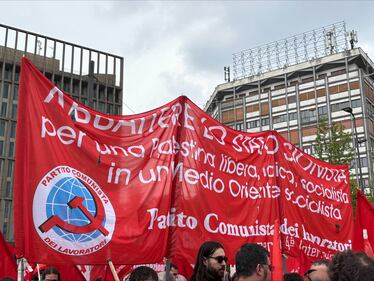 Il corteo anti Israele a Milano 7