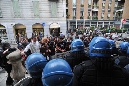 Milano, scontri all'Università Statale 3