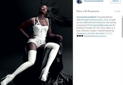 Naomi Campbell erotica in autoreggenti 5