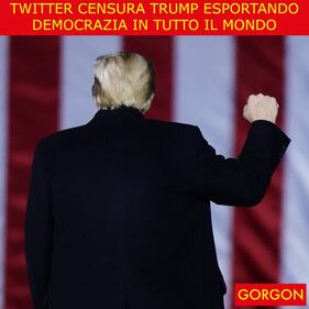 Ecco la satira del giorno. Twitter censura Trump 1