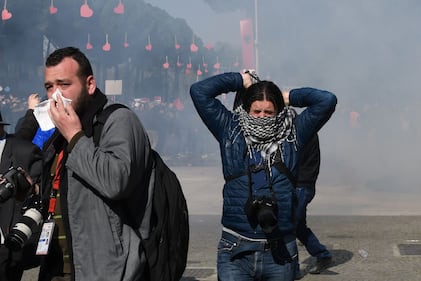 Proteste a Tirana contro il governo 2