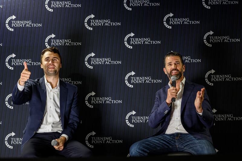 Charlie Kirk Trump Jr 2025