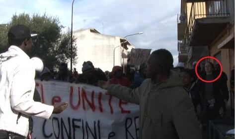 Veronica Padoan al corteo degli immigrati di San Ferdinando 3