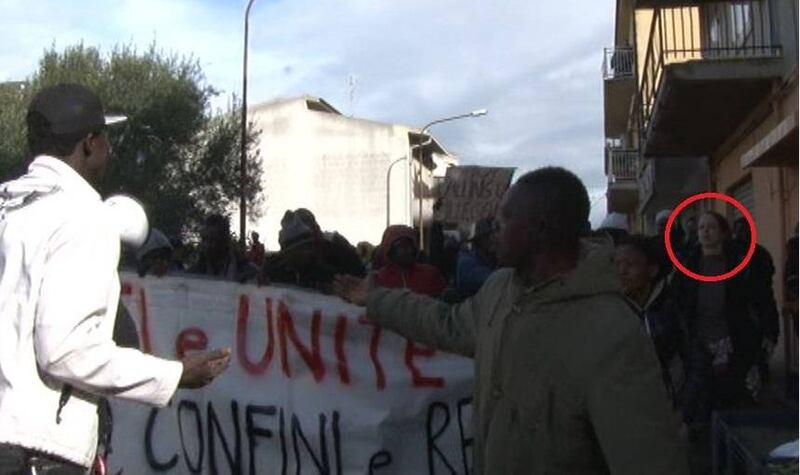 Veronica Padoan al corteo degli immigrati di San Ferdinando 3