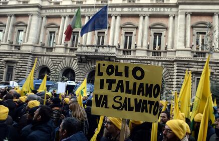 La protesta della Coldiretti davanti al ministero dell'Agricoltura 6