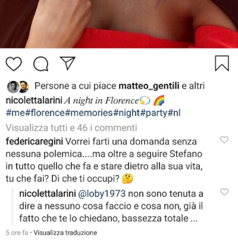 Nicoletta Larini social