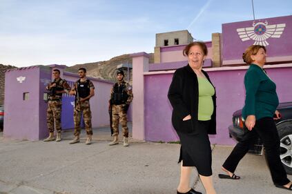 La sede del Movimento democratico assiro ad Al Qosh presidiata di miliziani cristiani 