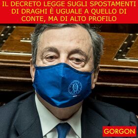 Ecco la satira del giorno. Gli spostamenti di Draghi 1
