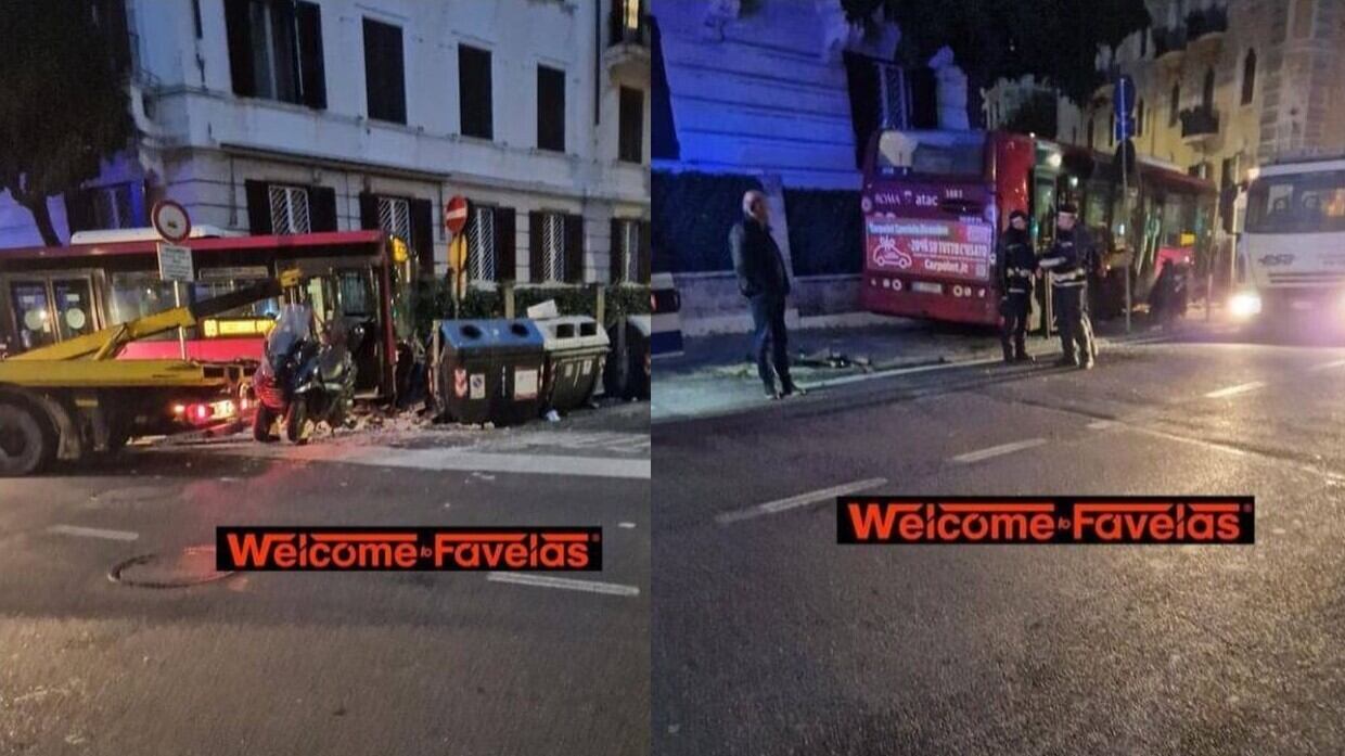 Paura a Roma: l'autista ha un malore e il bus si schianta contro un palazzo