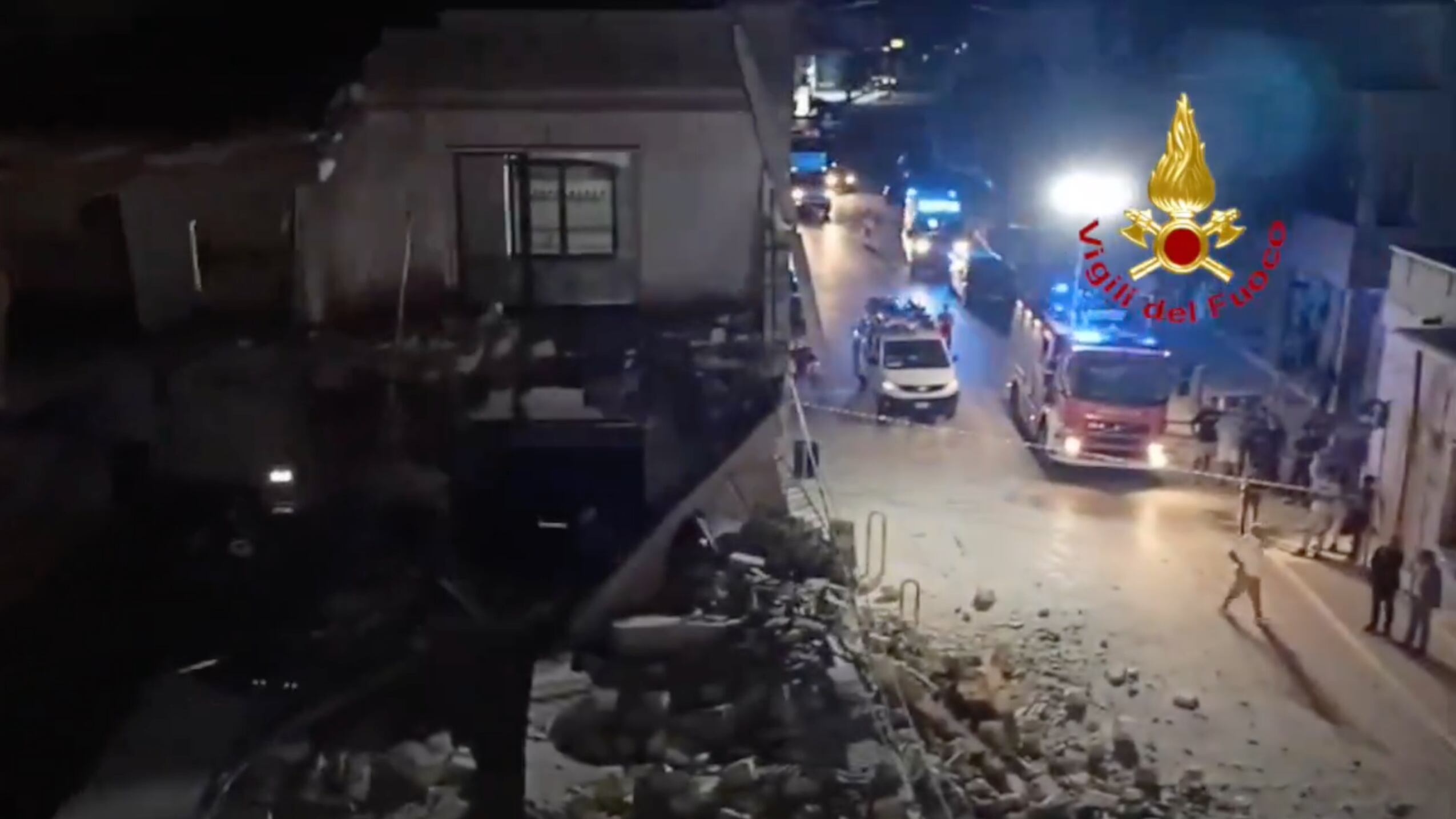 Un boato nella notte: crolla una palazzina nel Brindisino