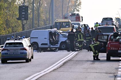 Le immagini dell'incidente di Bergamo: 2 morti e un ferito gravissimo 2