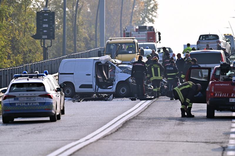 Le immagini dell'incidente di Bergamo: 2 morti e un ferito gravissimo 2