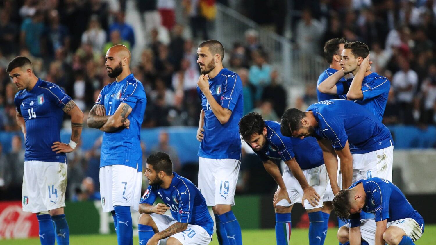 Italia, la grande amarezza nel momento più tragico
