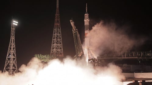 La partenza della Soyuz da Baikonour 10