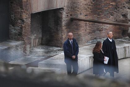Obama al Colosseo 1
