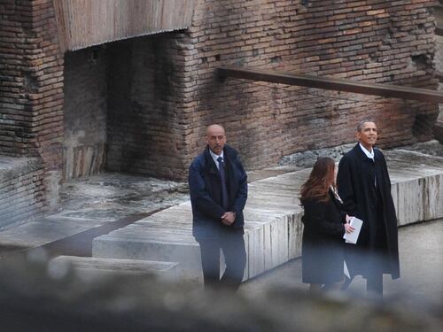 Obama al Colosseo