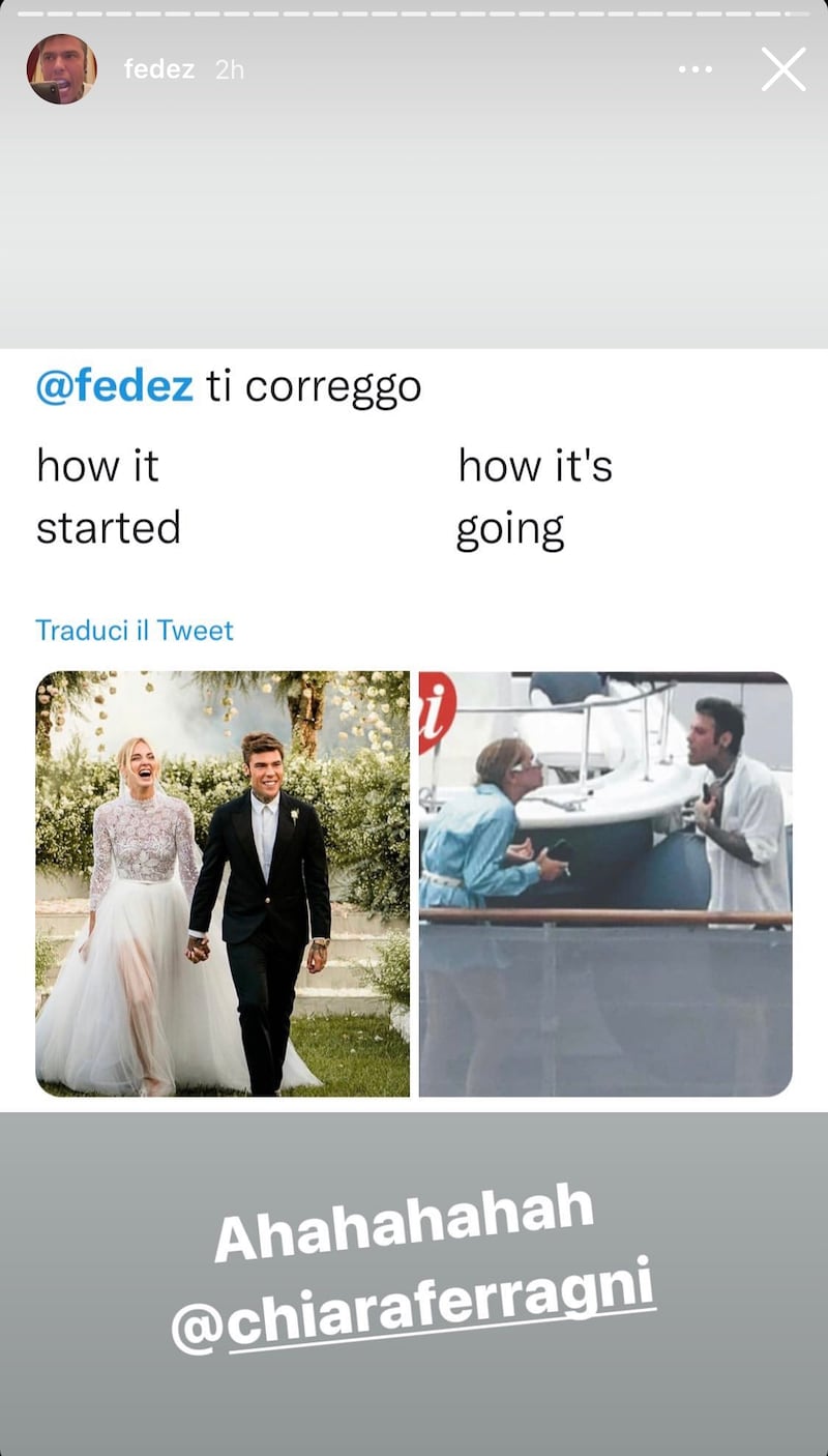 Storia Fedez su lite con Ferragni