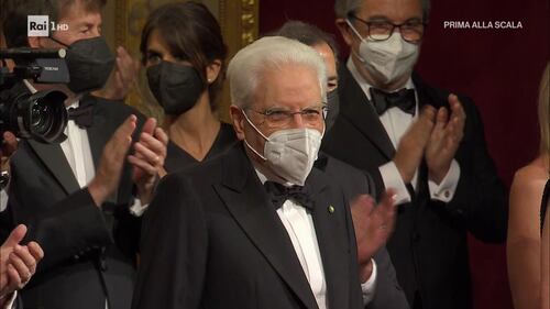 Il presidente Sergio Mattarella al teatro alla Scala 6