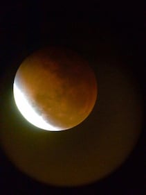 L'eclissi di superluna, foto e impressioni 4