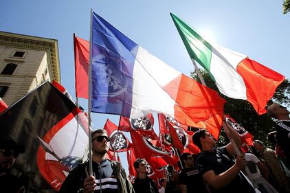 Il corteo di CasaPound a Roma 6