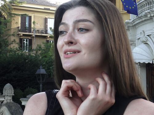 La cantante in fuga da Kiev: "Il futuro dell'Ucraina è in Europa"
