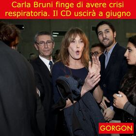 La satira del giorno: la Bruni finge crisi respiratoria 1