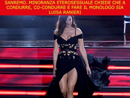 La satira del giorno. La nuova conduttrice di Sanremo