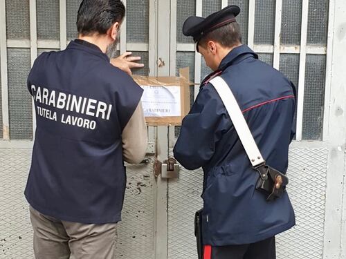 Lavoro nero e violazioni, scattano sequestri e maxisanzioni
