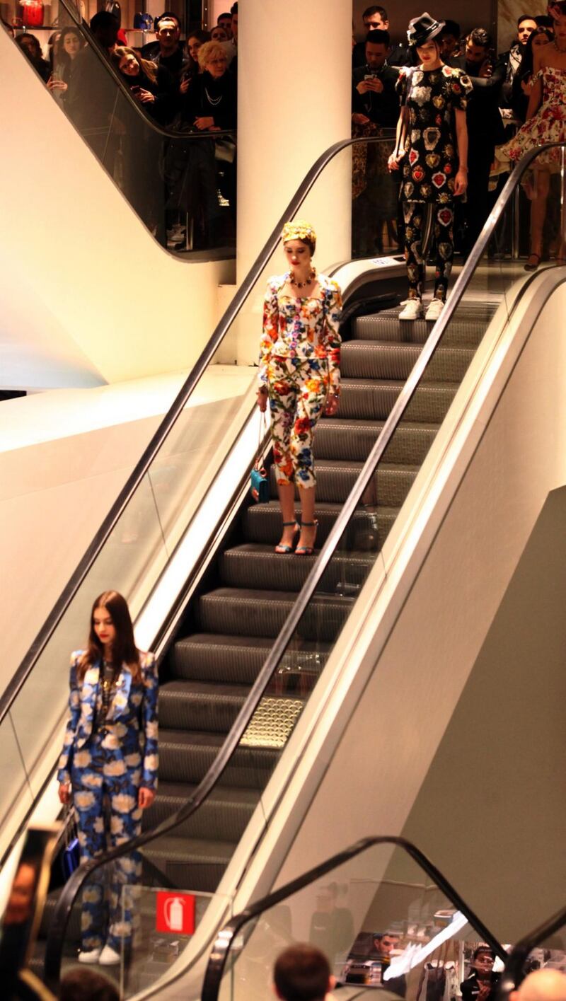 Dolce & Gabbana, sfilata alla Rinascente 9