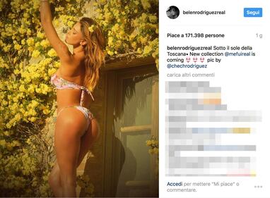Belen Rodriguez, bikini hot in Toscana 3