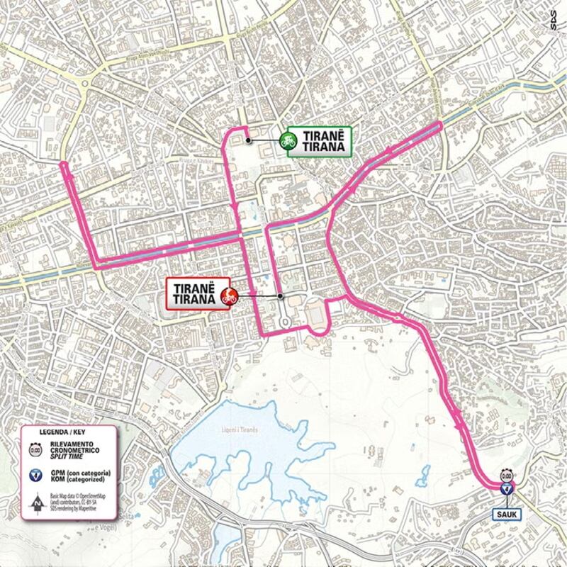 Giro 2025 tappa 2 planimetria