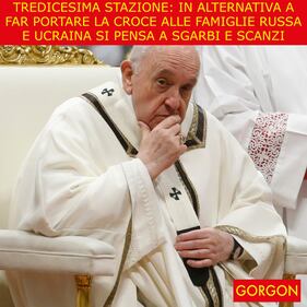 Ecco la satira del giorno. L'alternativa alla Via Crucis 1