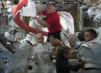 Luca Parmitano sulla Stazione spaziale 4