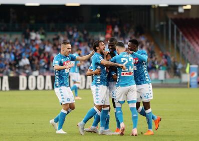 Il Napoli manda ko il Sassuolo: le immagini più belle della serata del San Paolo 5