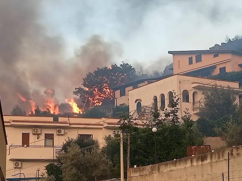 Palermo circondata dal fuoco, chiuso l'aeroporto. I roghi bloccano i soccorsi: muore un'anziana 1