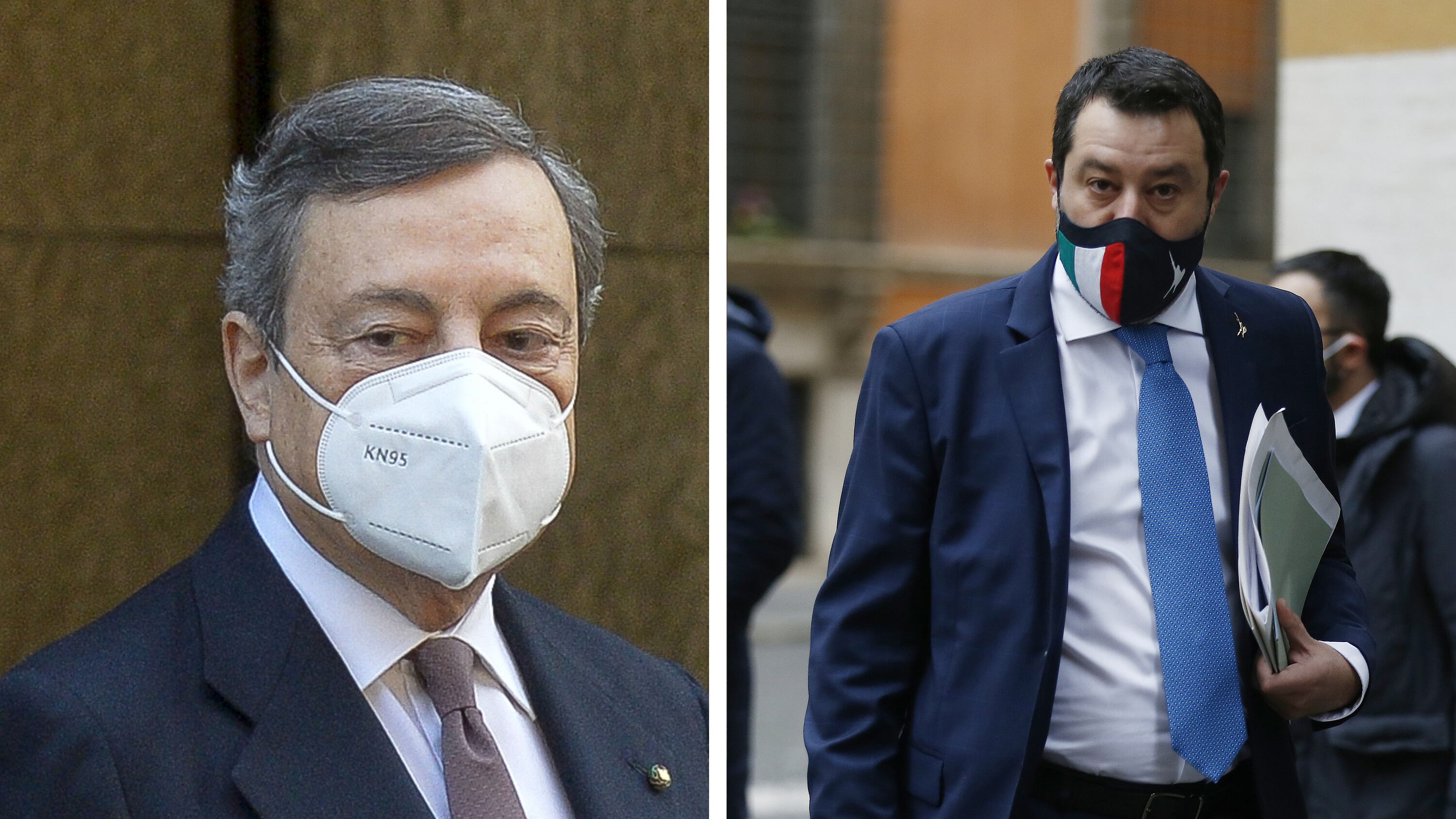 Chiusure, commissario e vaccini: il faccia a faccia Draghi-Salvini