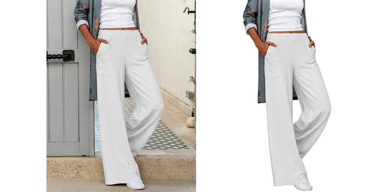 Pantalone gamba larga