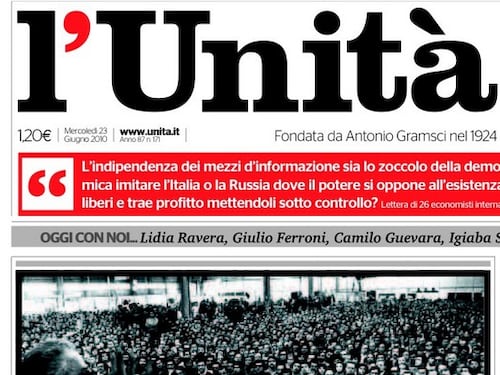 "Ho votato Grillo ma ora riapro l'Unità"