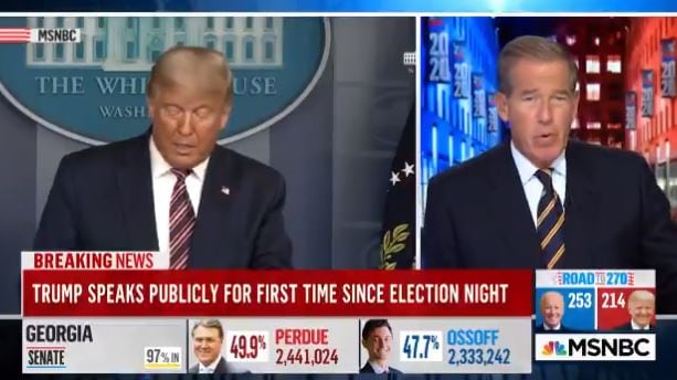 Così le tv censurano la diretta di Trump