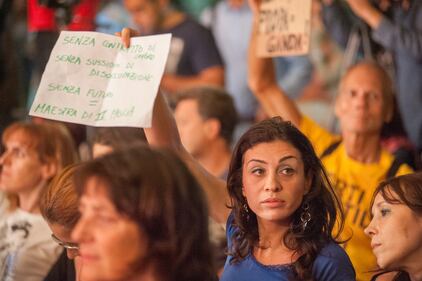 Giannini contestata alla festa del Pd