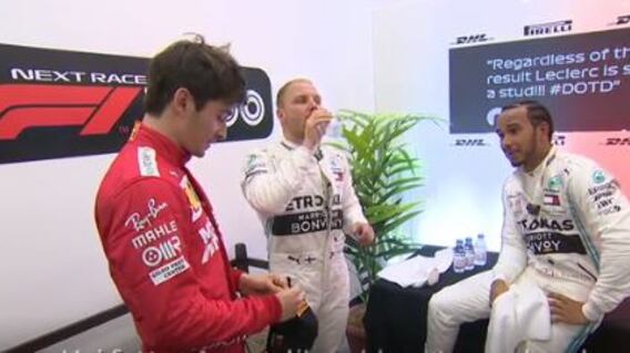 Hamilton, che complimenti a Leclerc: "Hai un futuro favoloso davanti a te"