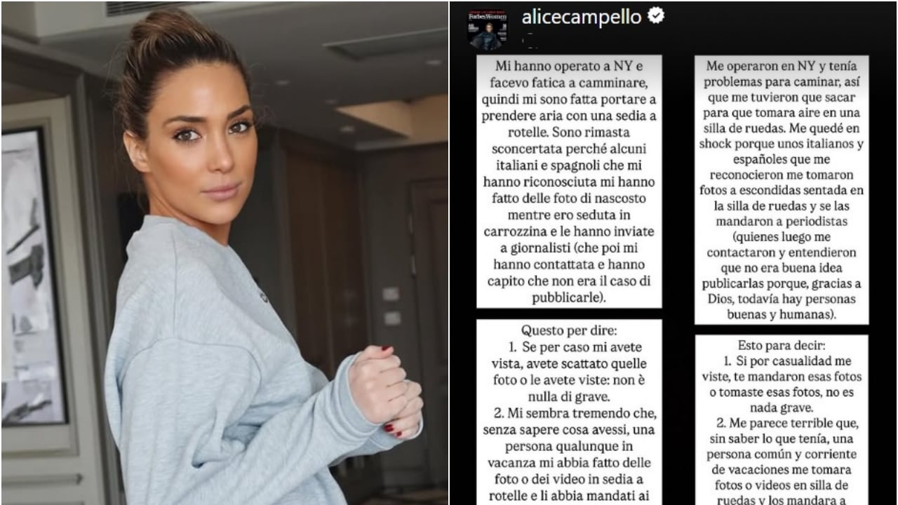 Operazione segreta per Alice Campello: il duro sfogo dopo le foto rubate in sedia a rotelle