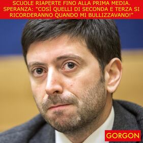 Ecco la satira del giorno. Speranza chiude alcune classi 1