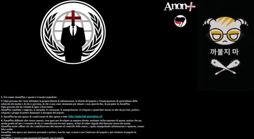 La webchat di AnonPlus 1