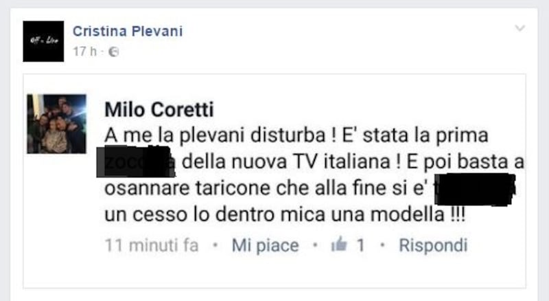Cristina Plevani Facebook