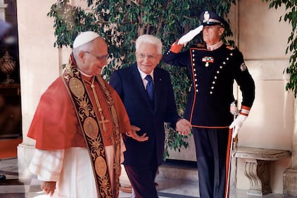 Papa Leone XIV in visita al Quirinale 14