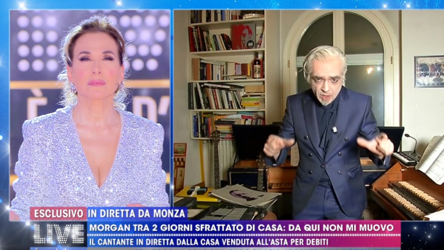 Live, Morgan sfrattato da casa: "Vado in un luogo dell'immaginazione"